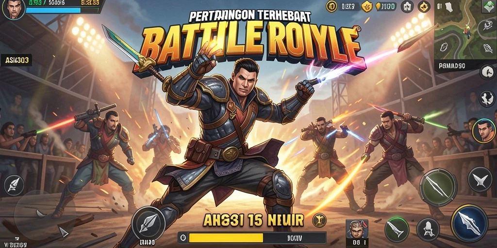 Tampilan gameplay seru dari ASIA303 dalam mode Battle Royale.