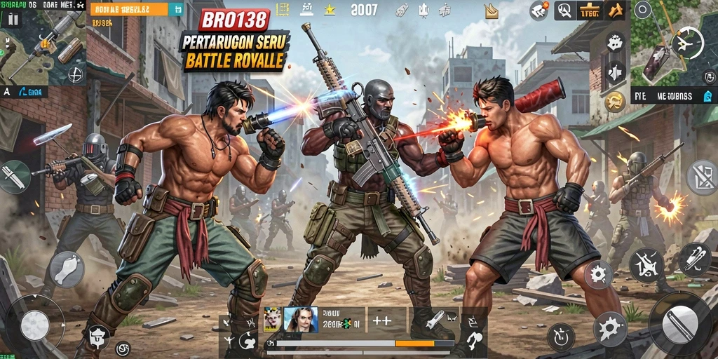 Tampilkan aksi seru dalam pertarungan Battle Royale BRO138.