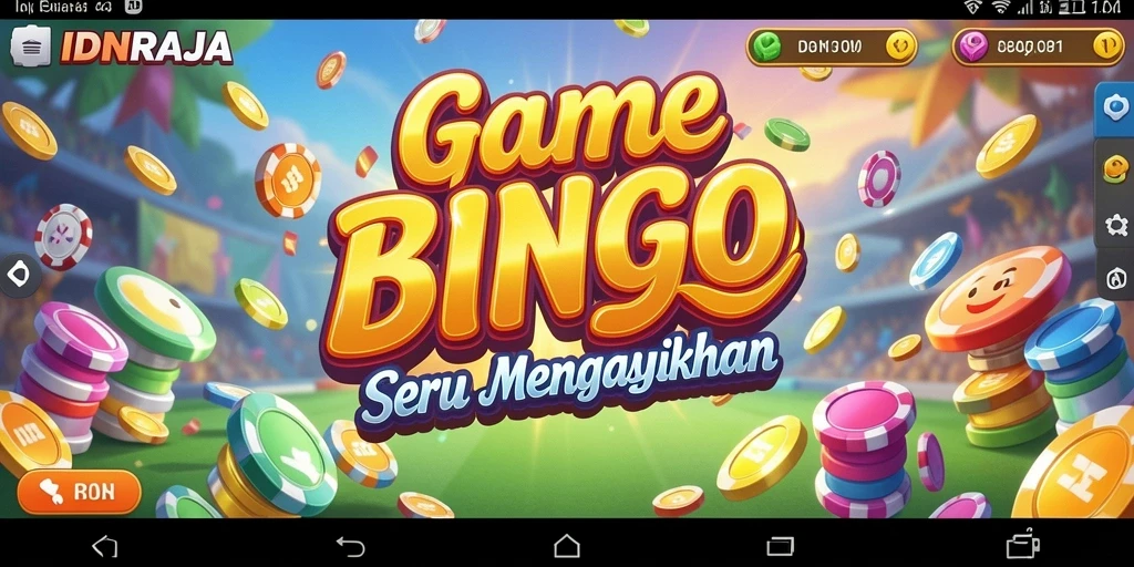 Tampilan gameplay Bingo yang seru dan interaktif di IDNRAJA.