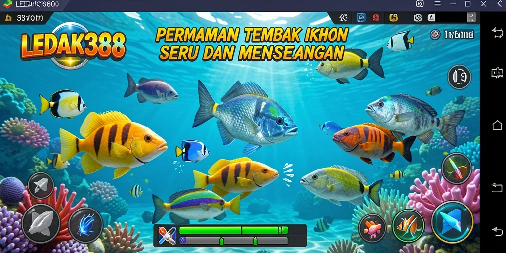 Screenshot gameplay Tembak Ikan di LEDAK388 yang menyenangkan.