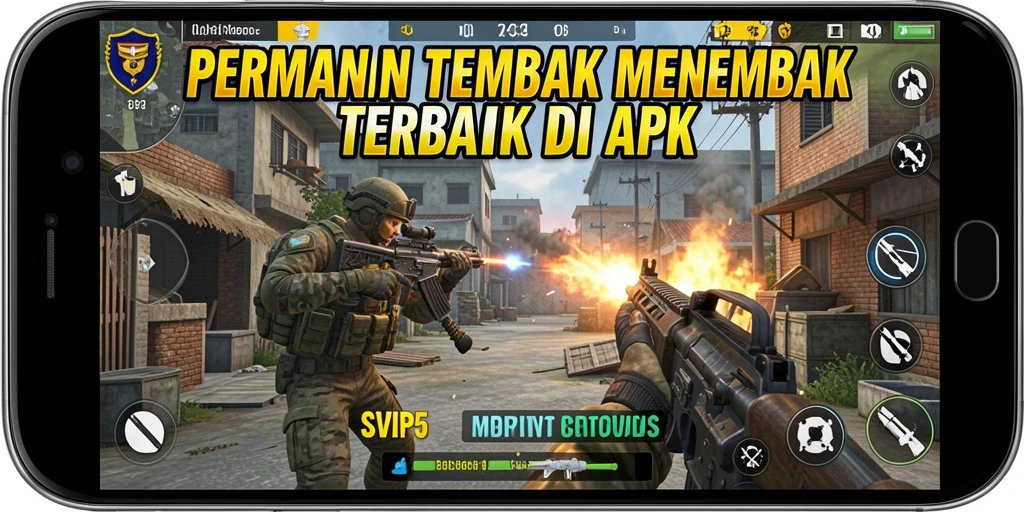 Menampilkan aksi tembak menembak intens dalam SVIP5.