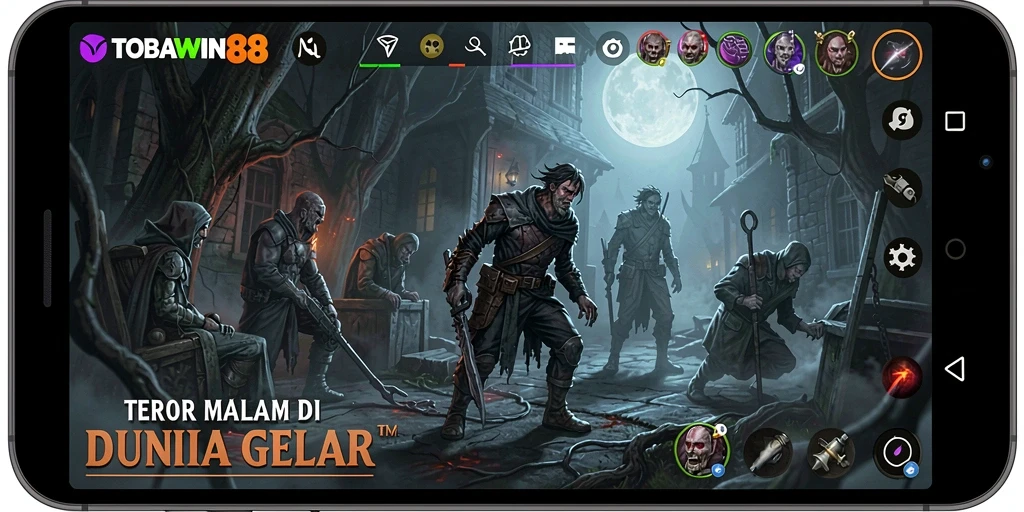 Gameplay menyeramkan TOBAWIN88 dengan makhluk menakutkan.